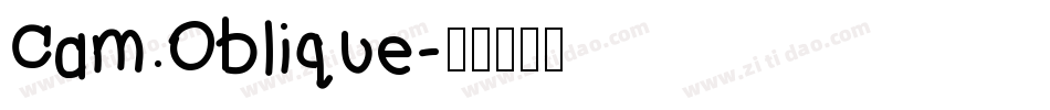 Cam Oblique字体转换